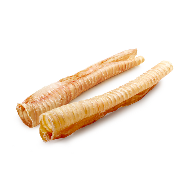 Natural 12-inch beef trachea dog chew a crunchy and high-protein