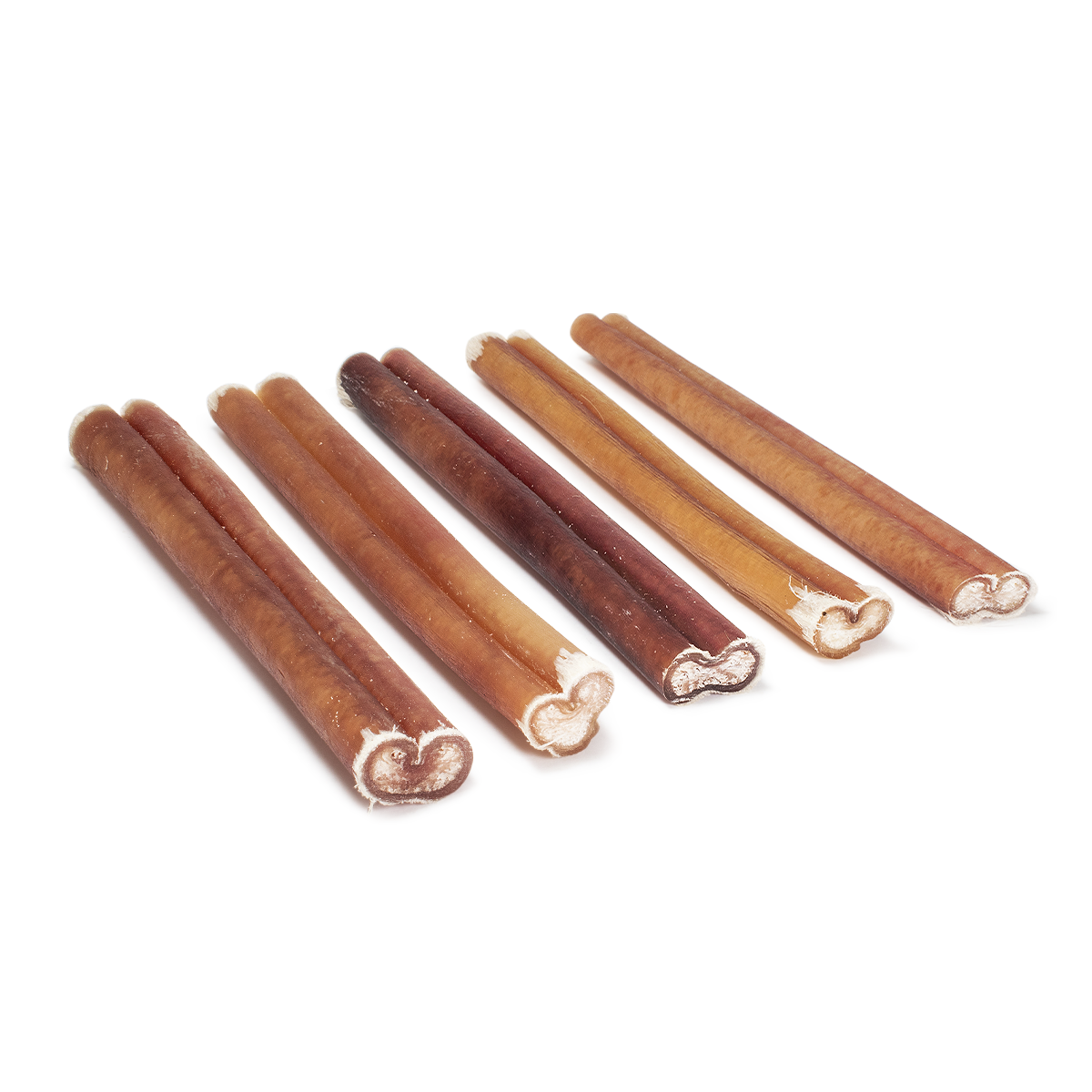 All-natural 6-inch bully stick for dogs; long lasting bully sticks chews