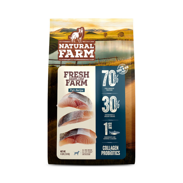 Fish dog chew made from farm fresh ingredients
