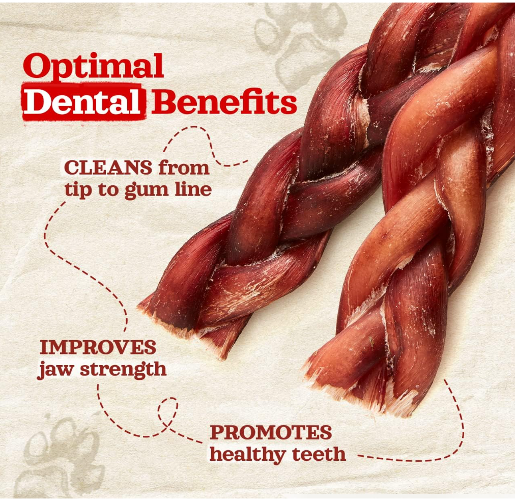 4-5 Inch Braided Bully Sticks Natural Farm Shop Bully Sticks