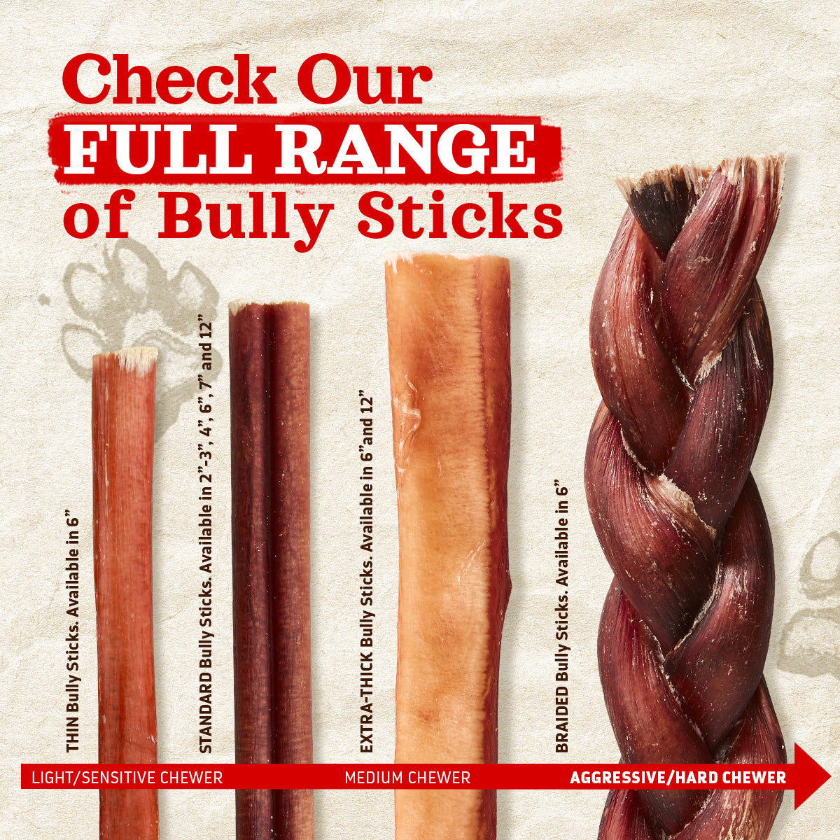 6 Inch Thin Bully Sticks Natural Farm Shop Bully Sticks