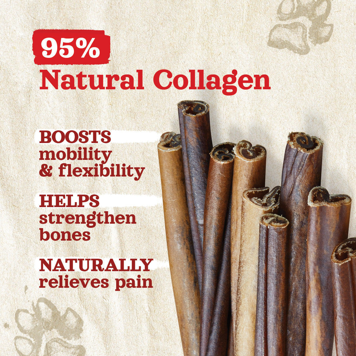 6 Inch Beef Collagen Sticks Natural Farm Shop Collagen Sticks