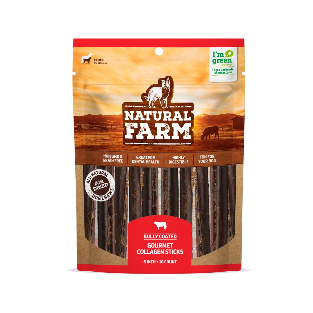 6 Inch Gourmet Collagen Sticks Get Beef Collagen Sticks for Dogs