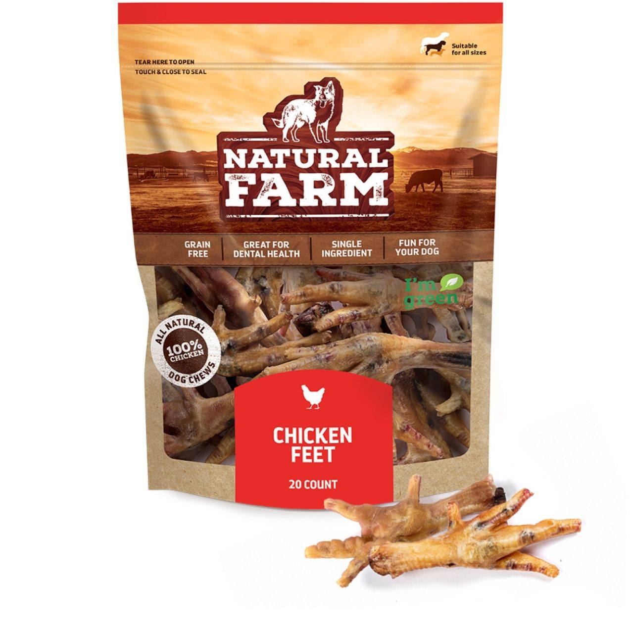 Dried chicken best sale feet for dogs
