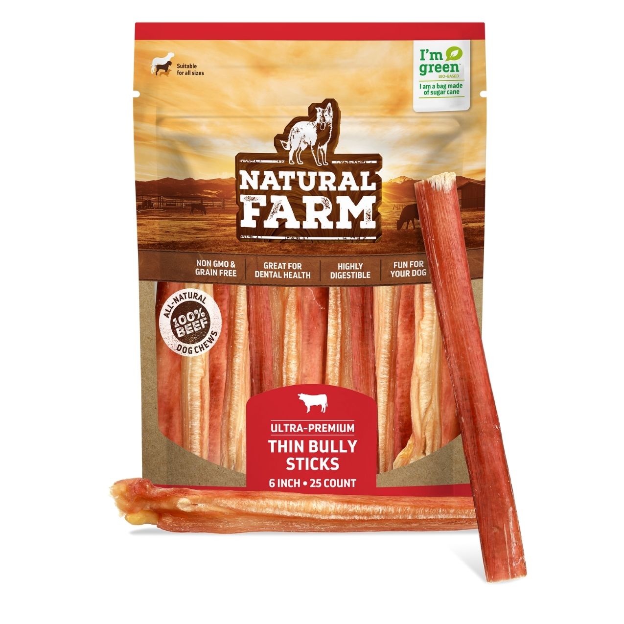 Thin discount bully sticks