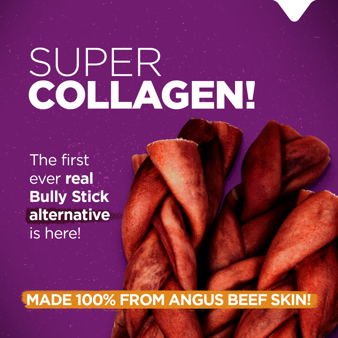 6 Inch Braided Super Collagen Sticks Natural Farm Shop Collagen Sticks