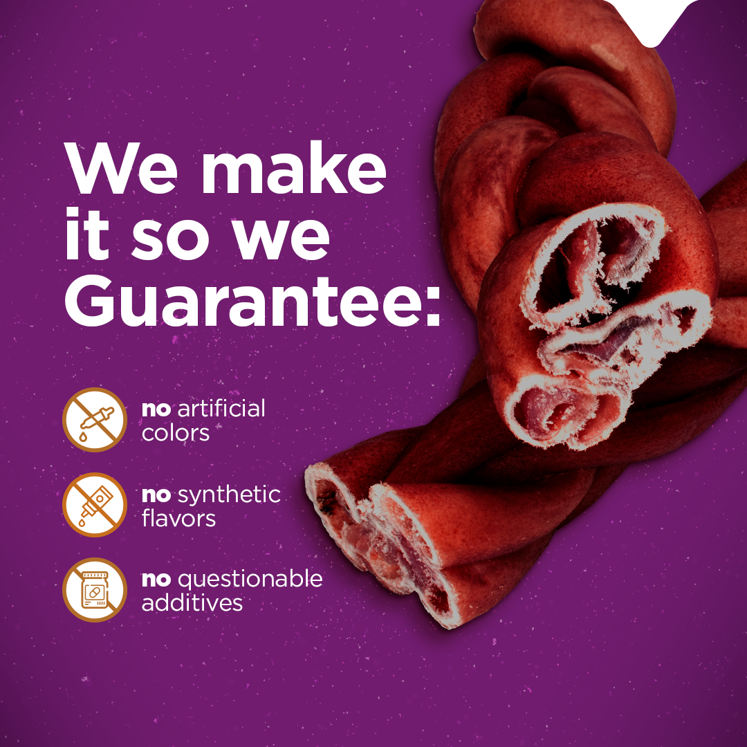 6 Inch Braided Super Collagen Sticks Natural Farm Shop Collagen Sticks