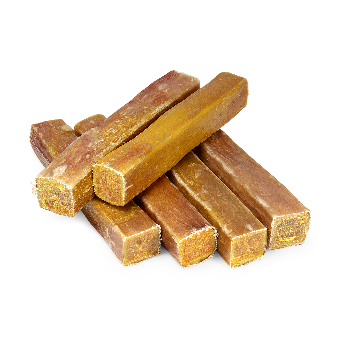 Natural 6-inch cheese dog chew, long-lasting and rich in calcium