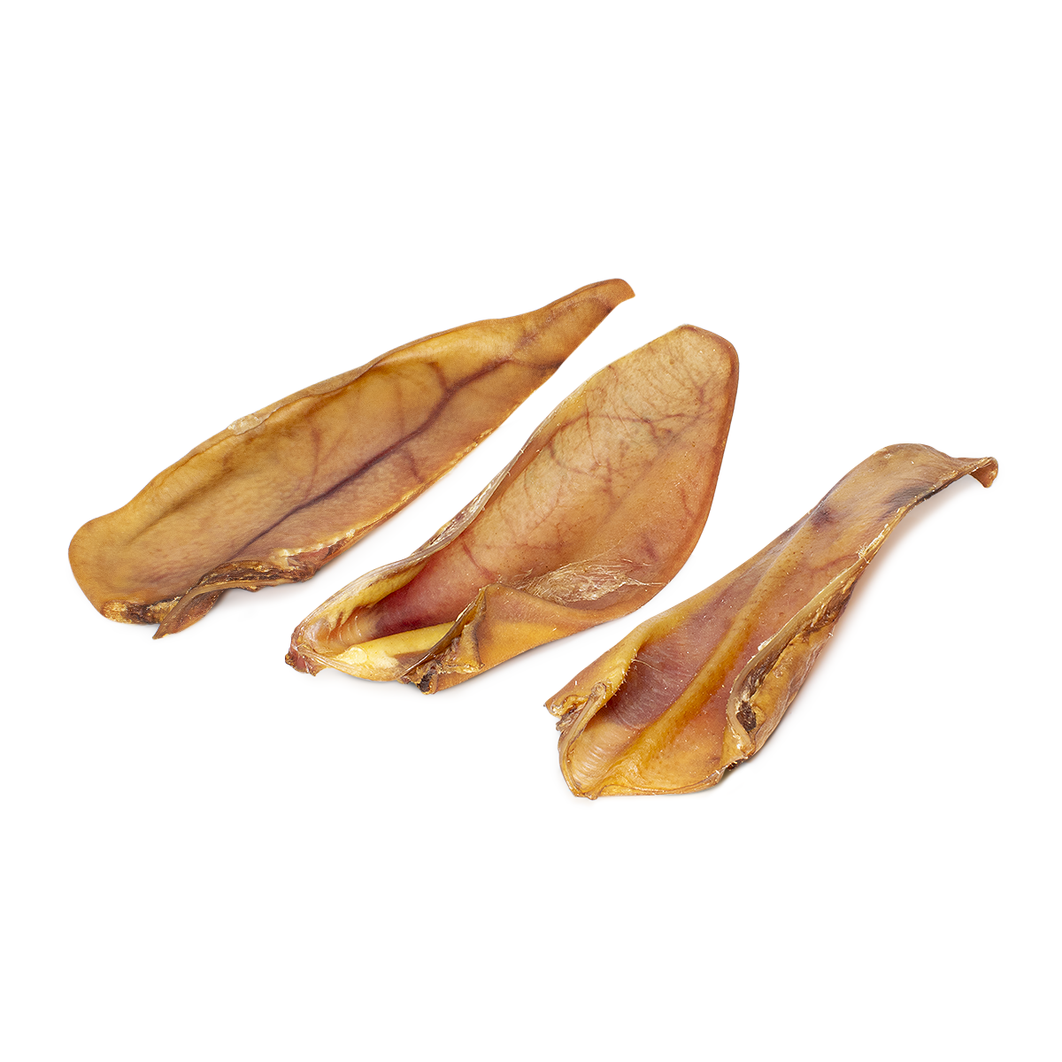 Pig ear halves chewy and tasty for dogs