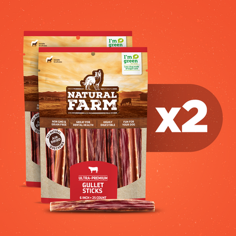 6 Inch Gullet Sticks Bundle Packs Natural Farm Shop Bundle