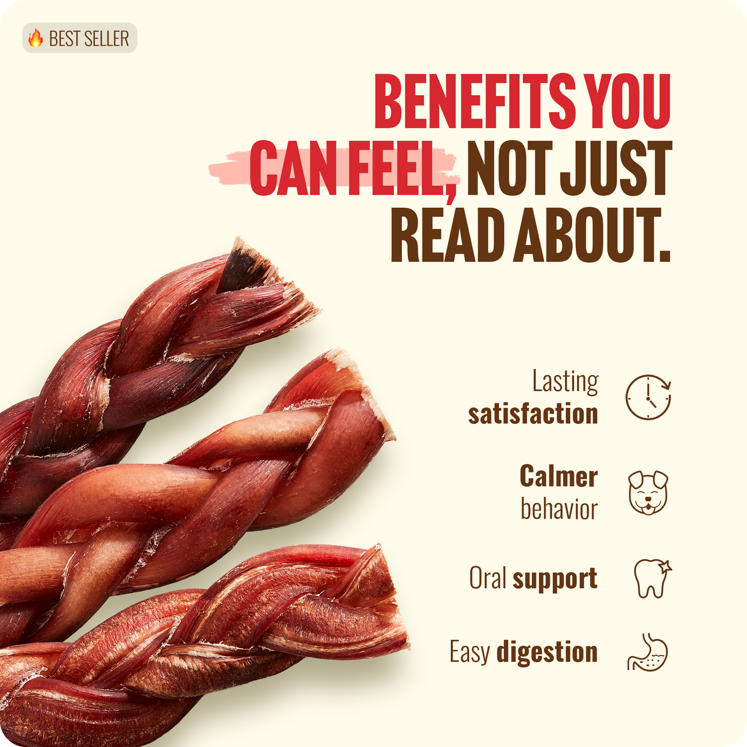 12 Inch Braided Bully Sticks