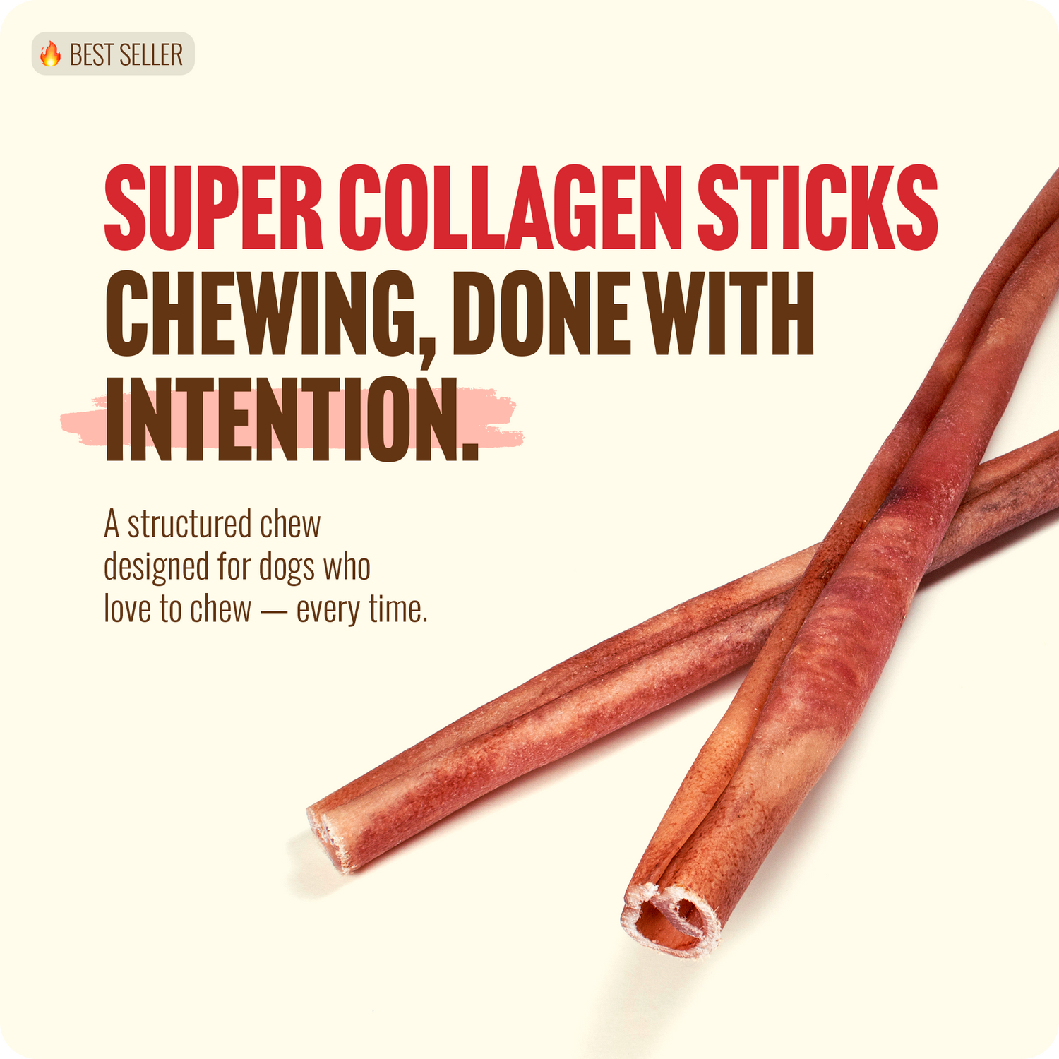 12 Inch Super Collagen Sticks