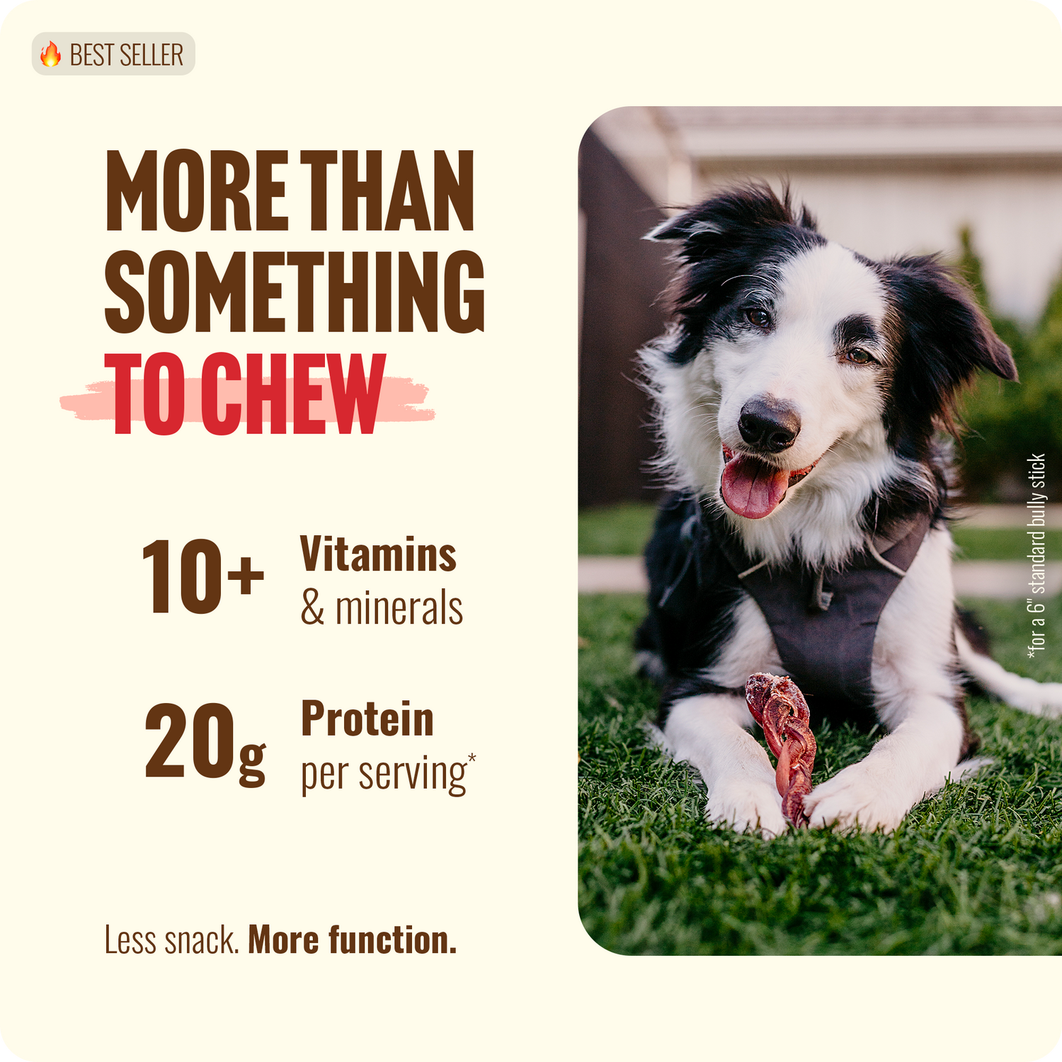 6 Inch Braided Super Collagen Sticks