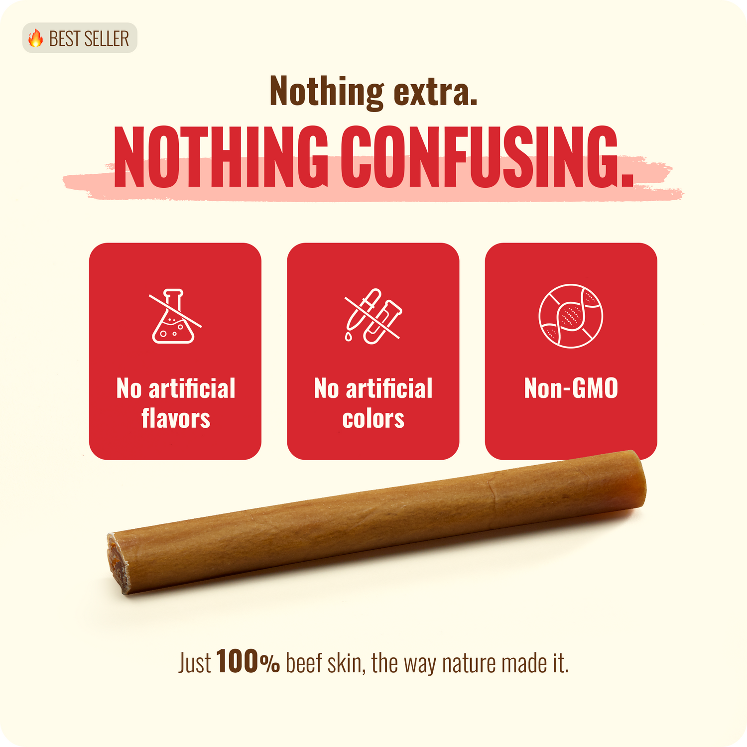 6 Inch Beef Collagen Sticks