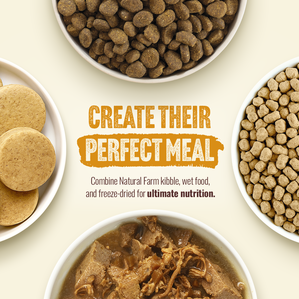Natural Farm Poultry Recipe - 95% Animal Ingredients Wet Food for Adult Dogs (12 Cans)