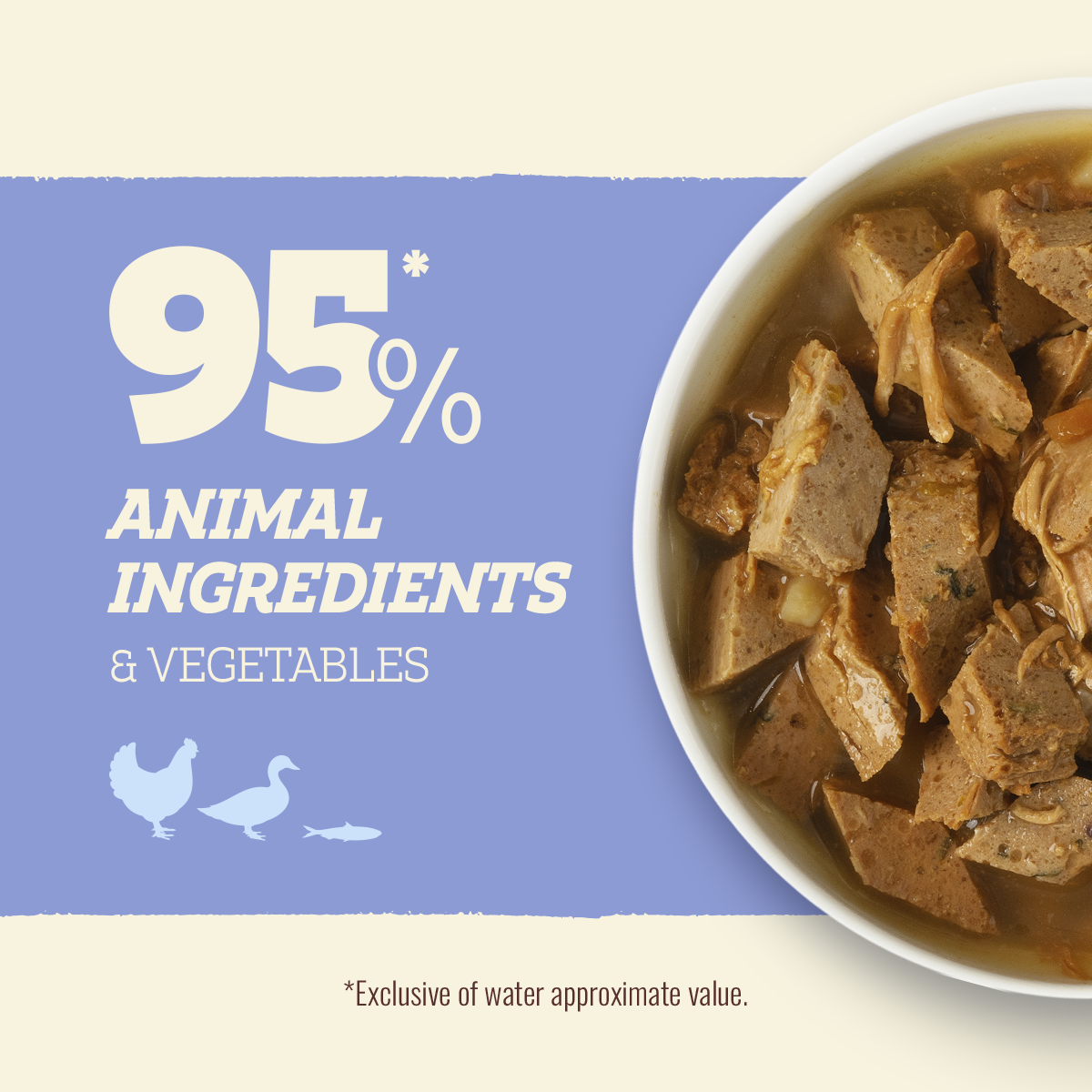 Natural Farm Puppy Recipe - 95% Animal Ingredients Wet Food for Growing Puppies (12 Cans)