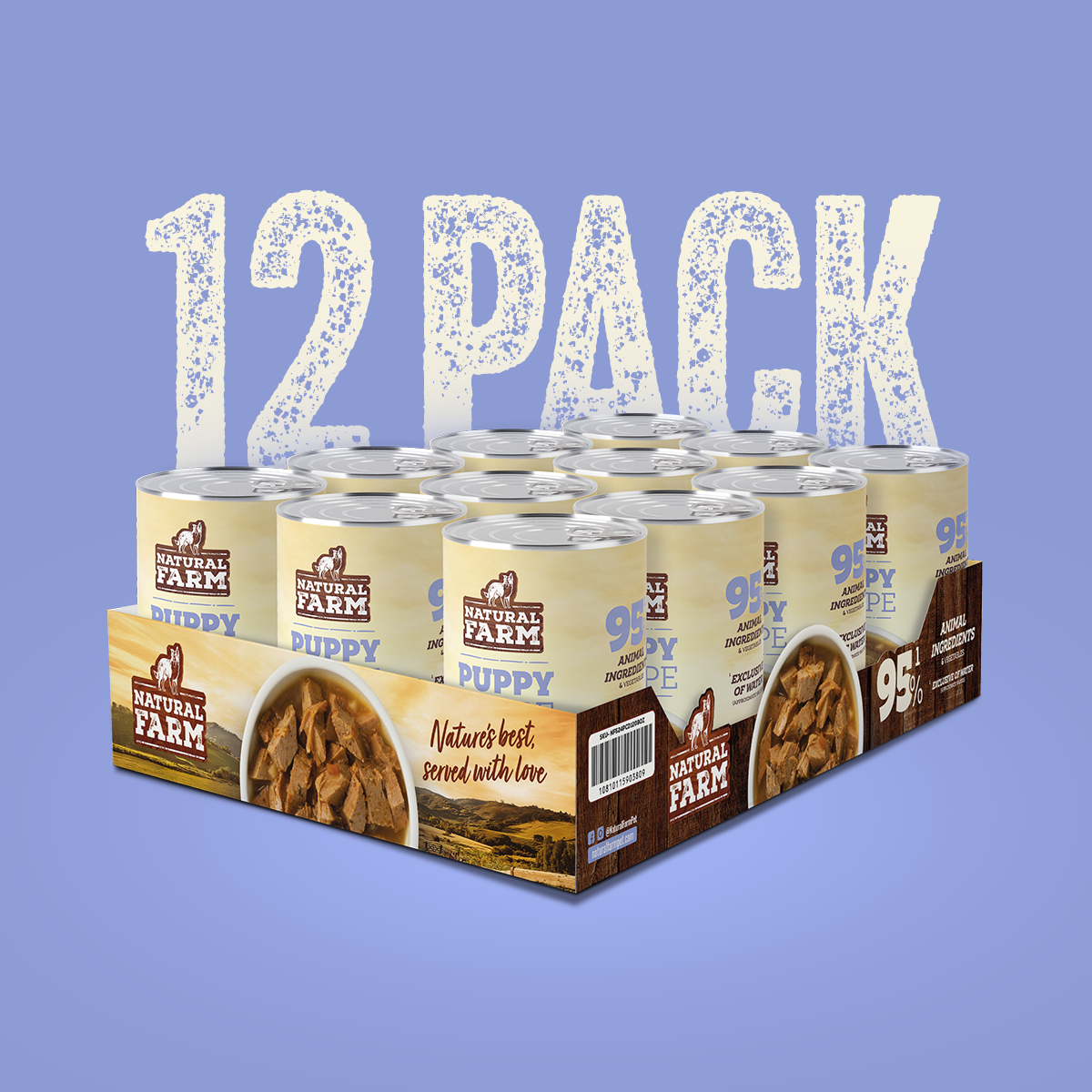 Natural Farm Puppy Recipe - 12 Cans