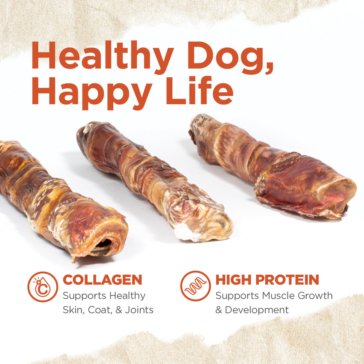 6 Inch Power Beef Sticks Natural Farm Shop Beef Chews