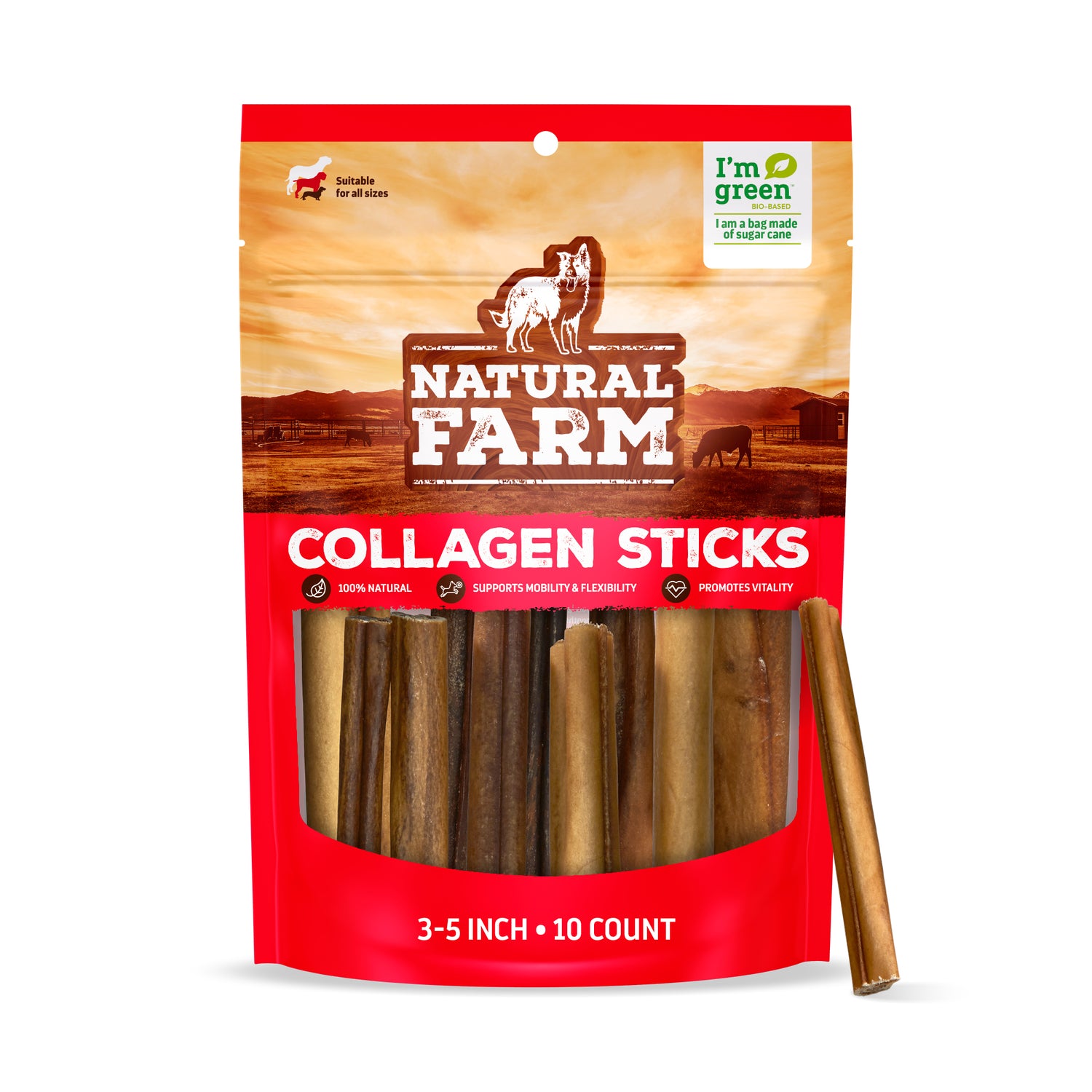 3-5 Inch Collagen Sticks
