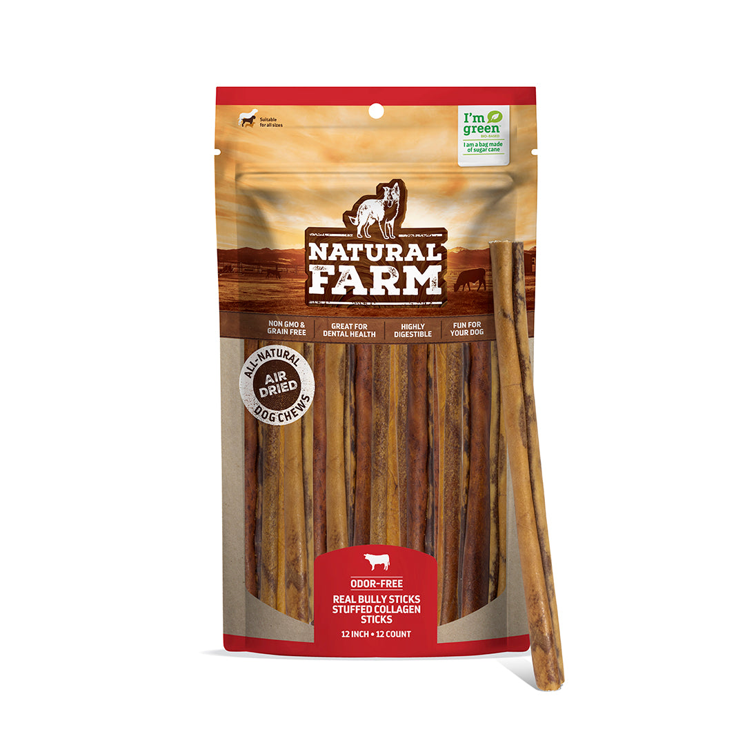 Odor free bully sticks 12 inch shop