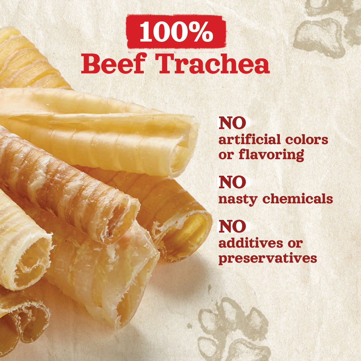 6 Inch Beef Trachea Natural Farm Shop Beef Chews