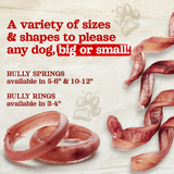 10-12 Inch Bully Springs Natural Farm Shop Bully Sticks