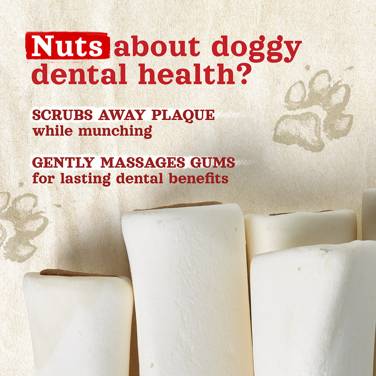 5-6 Inch Peanut Butter Filled Bones Natural Farm Shop Bones