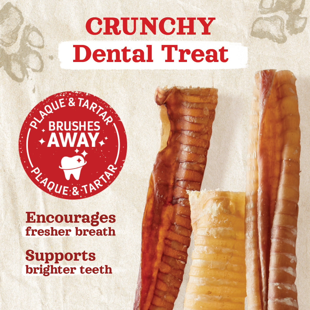 3 Inch Beef Trachea Natural Farm Shop Beef Chews