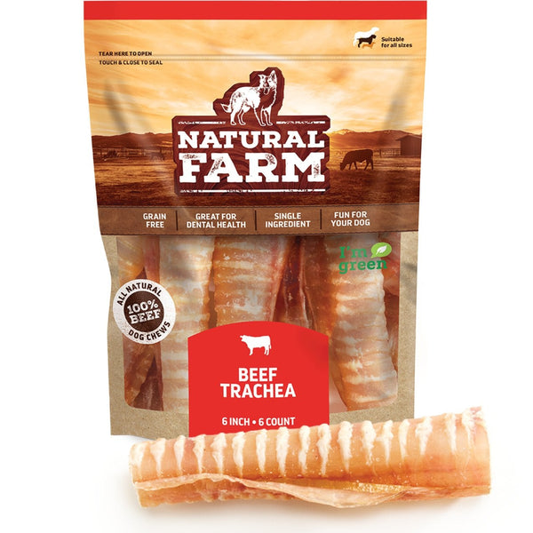 6 Inch Beef Trachea for Dogs Get All Natural Beef Trachea Dog