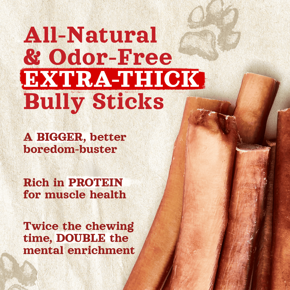 6 Inch Extra Thick Bully Sticks Natural Farm Shop Bully Sticks