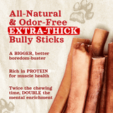 6 Inch Extra Thick Bully Sticks Natural Farm Shop Bully Sticks