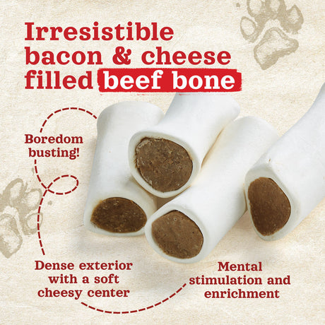 5-6 Inch Bacon & Cheese Filled Bones Natural Farm Shop Bones