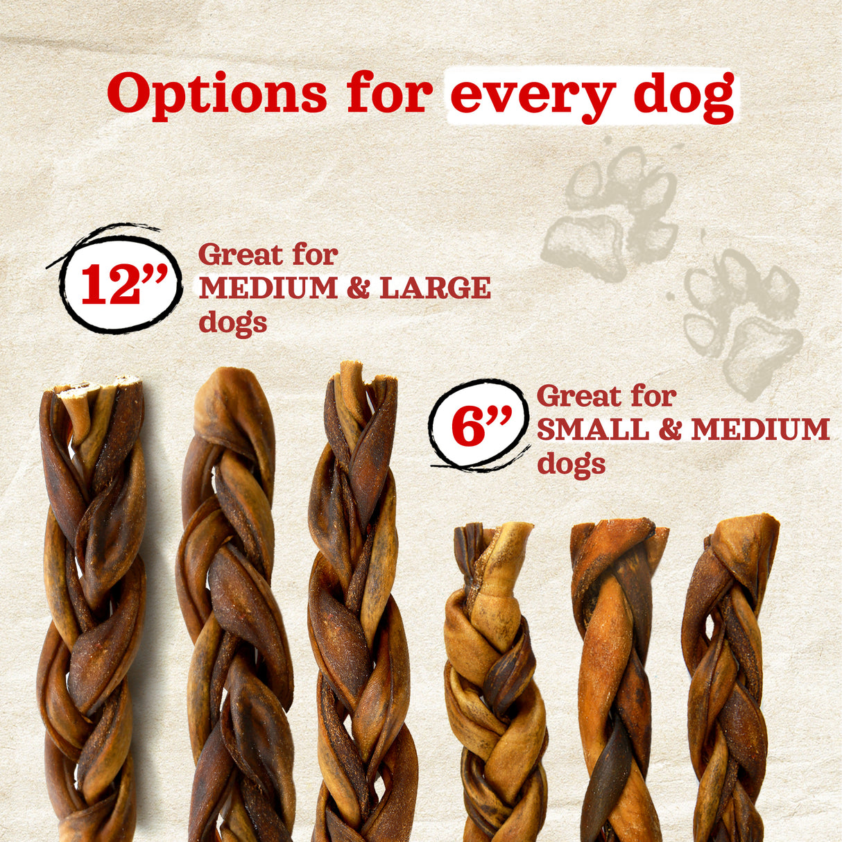 12 Inch Braided Collagen Sticks Natural Farm Shop Collagen Sticks
