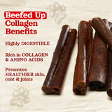 6 Inch Bully Coated Gourmet Collagen Sticks Natural Farm Shop Collagen Sticks